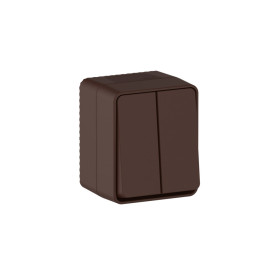 Systeme Electric AtlasDesign Profi54 Наруж Коричневый Выключатель 2-клавишный 10 АХ