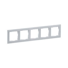 Legrand/Daccord SUNO Алюминий Рамка декоративная универсальная 5-постовая.
