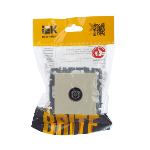 BRITE Роз. TV оконечная РТВ11-0-БрКр беж. IEK