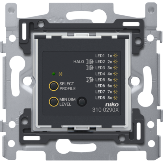 Механизм кнопочного диммера LED, двухпроводной, 3-300 Вт