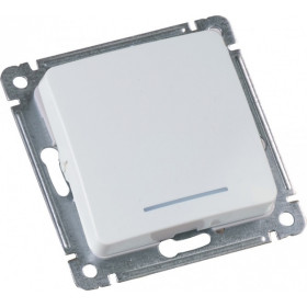 Hegel Мастер внутр Белый ВС10-462 Переключатель 1-клавишный, с индикацией, механизм