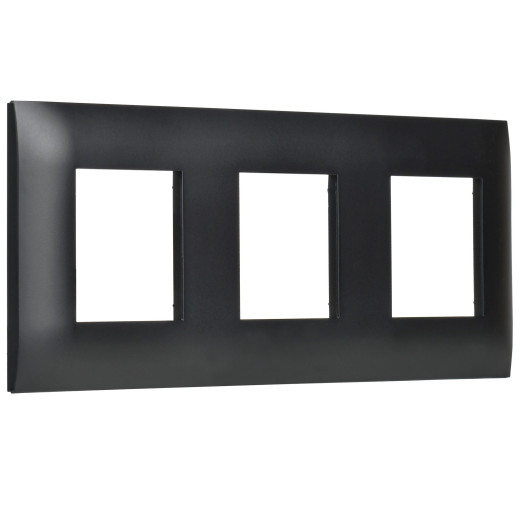 SKANDY Рамка 3-мест. SK-F03Bl черн. IEK