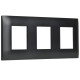 SKANDY Рамка 3-мест. SK-F03Bl черн. IEK