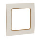 Стокгольм Рамка 1-местная белая с линией цвета шампань EKF PROxima
