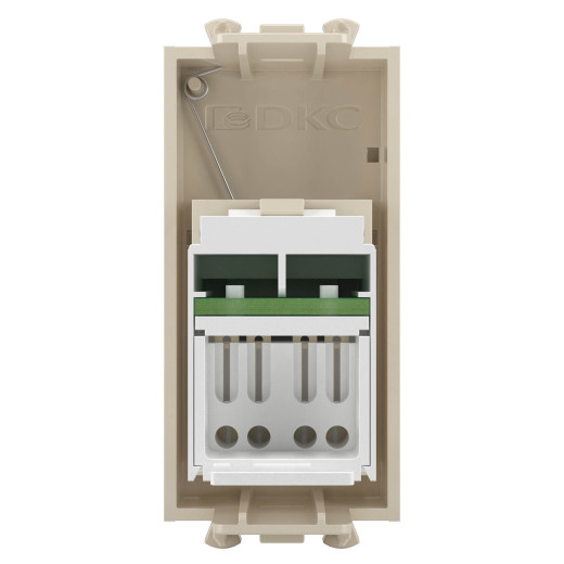 Компьютерная розетка RJ-45 модульная, кат.5е, Avanti, ванильная дымка, 1 модуль