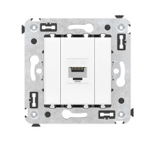 DKC Avanti Компьютерная розетка RJ-45 без шторки в стену, кат.5е одинарная, 