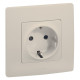 Розетка с заземлением - Legrand Etika - без шторок 16А 250В винтовые зажимы - слоновая кость