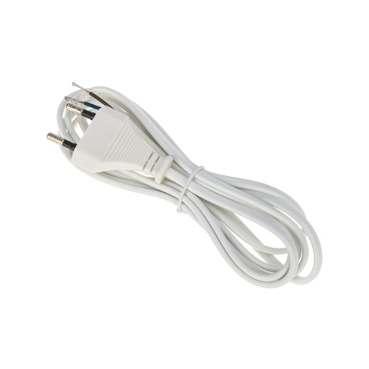 Шнур сетевой 2x0,75 мм² 1,8м белый REXANT