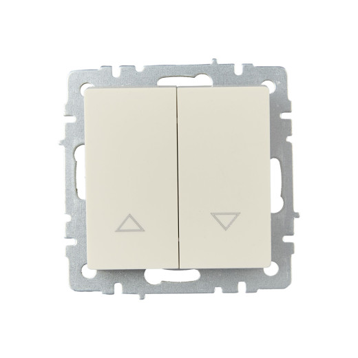 BRITE Выключ. жалюзи 10А ВС10-1-5-БрКр беж. IEK