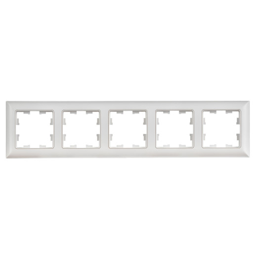 BRITE Рамка 5-мест. РУ-5-БрАБ а/б/бел. IEK