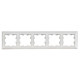 BRITE Рамка 5-мест. РУ-5-БрАБ а/б/бел. IEK