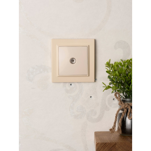 Розетка TV 1-мест. СП бежевый 75Ом 5-862МГц Минск EKF