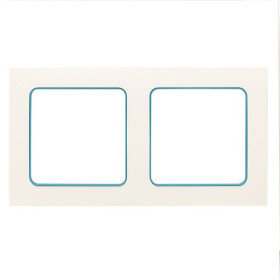 EKF PROxima Стокгольм Белый Линия синяя Рамка 2-ая.