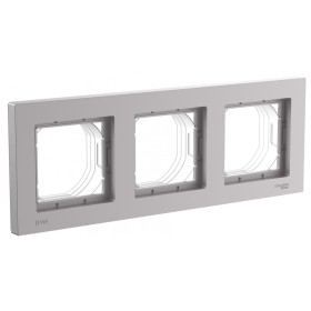 Systeme Electric AtlasDesign Aqua Алюминий Рамка 3-ая, универсальная