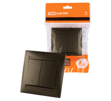 TDM Выключатель на 2 направления 2 кл. 10А бронза 