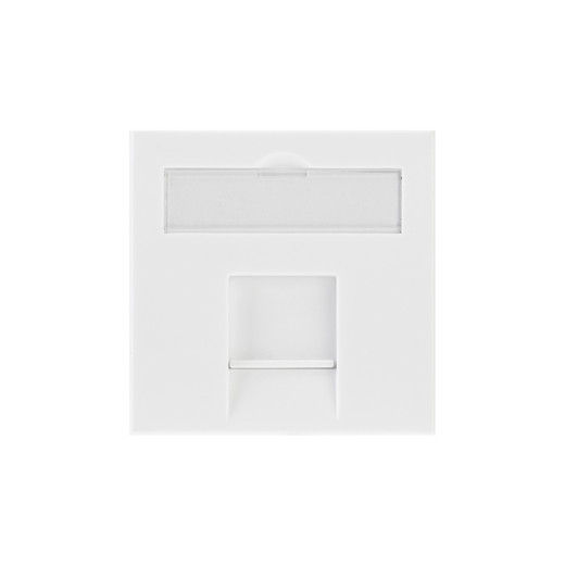 Вставка Mosaic 45x45, на 1 порт со шторкой