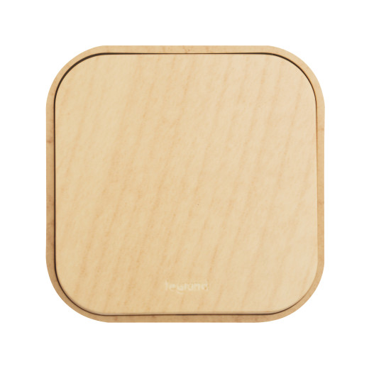 Выключатель одноклавишный - Legrand Quteo - IP20 10А 250В винтовые зажимы накладной монтаж - дерево