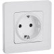 Розетка с заземлением - Legrand/Daccord Inspiria - без шторок 16А 250В винтовые зажимы - белый