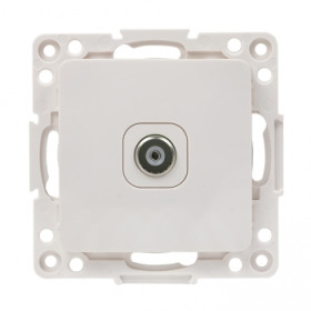 EKF PROxima Стокгольм Белый Розетка TV, 75Ом, 5-862МГц.