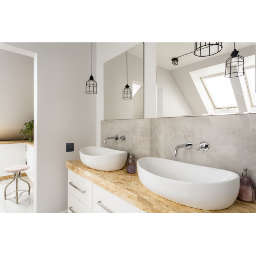 Розетка с заземлением IP44 - Legrand Etika - со шторками с защитной крышкой 16А 250В винтовые зажимы - антрацит