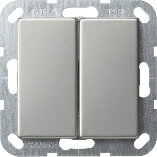 Кнопочный 2-клавю переключатель 2- местн