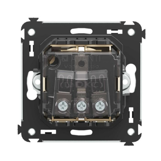 Розетка в стену, 2P+E, с з/ш, Avanti, ванильная дымка