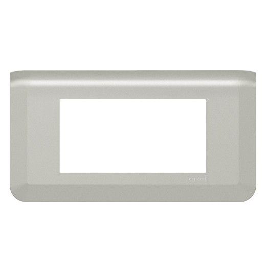 Рамка - Программа Mosaic - 4 модуля - алюминий