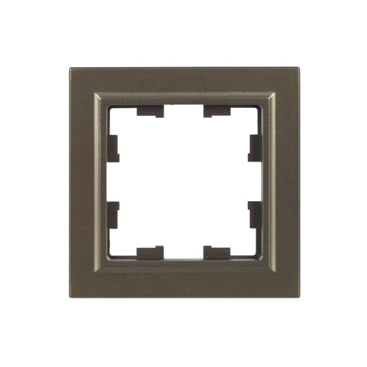 BRITE Рамка 1-мест. РУ-1-БрШ шамп. IEK