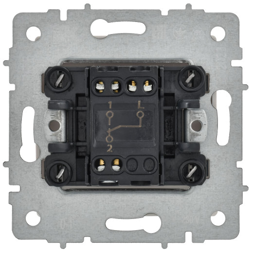 BRITE Выключ. 1-кл. прох. 10А ВС10-1-6-БрБ бел.