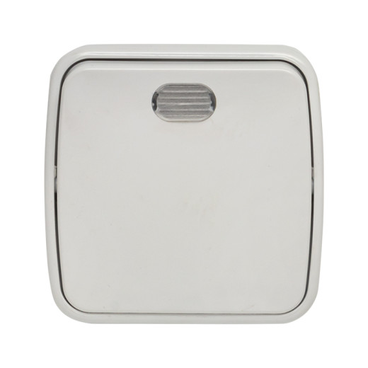 Минск Выключатель 1-клавишный ОП 10А с индикатором белый EKF Basic