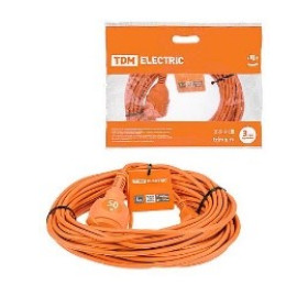 TDM Удлинитель-шнур силовой УШз16  (штепс. гнездо, 50м ПВС 3х1,5) У1-13047