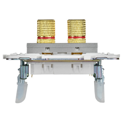 SKANDY Аудиорозетка 4-мест. SK-A01S сереб. IEK