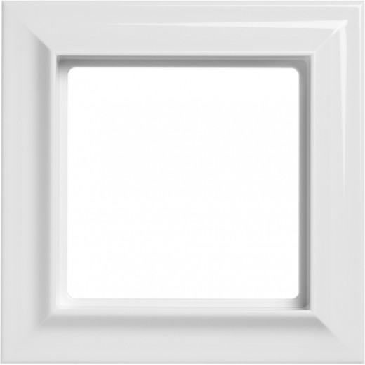 Рамка 1-кратная для вертикальной и горизонтальной установки; белая