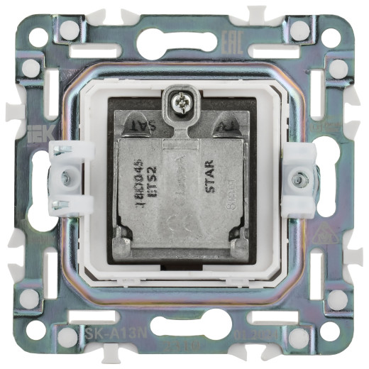 SKANDY Роз. двойная TV+SAT SK-A13N никель IEK