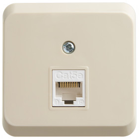 Systeme Electric Этюд наруж Крем Розетка компьютерная RJ45 кат.5E