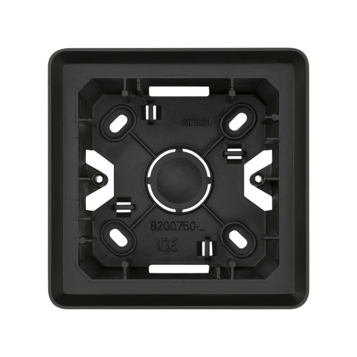 Simon 82 Detail Коробка наружной установки на 1 пост, графит