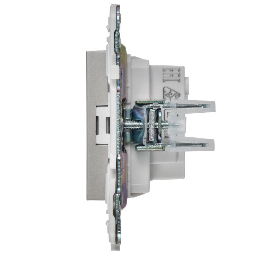 SKANDY Роз. без з/к с з/ш 10А SK-R01S сереб. IEK