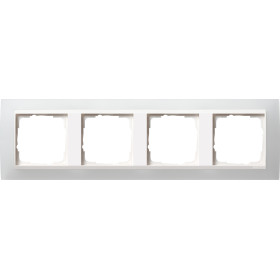 Gira Event Opaque Полупрозрачн.белая/Бел.глянц. Рамка 4-ая