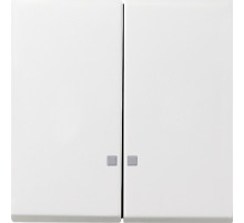 Gira F100 Бел глянц Клавиша 2-ая с линзами подсветки