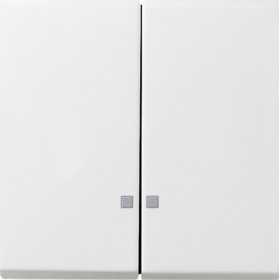 Gira F100 Бел глянц Клавиша 2-ая с линзами подсветки