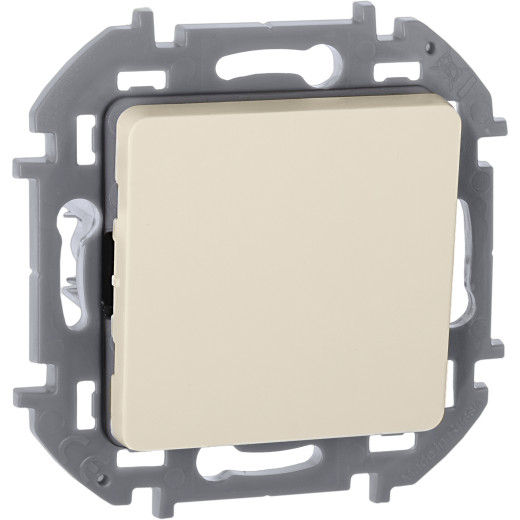 Переключатель одноклавишный - Legrand/Daccord Inspiria - 10АХ 250В безвинтовые зажимы - слоновая кость