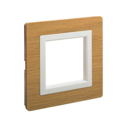 Рамка из натурального дерева 1 пост (2 мод.), Avanti, беленый дуб