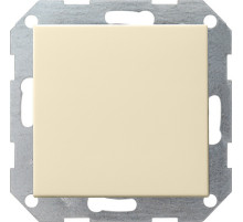Gira S-55 Крем глянц Переключатель перекрестный 1-клав нажимной с самовозвратом в сборе