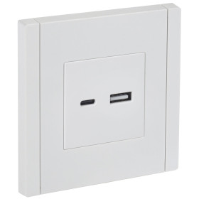 IEK FORTE&PIANO Белый Розетка USB A+C 3,1А FP250