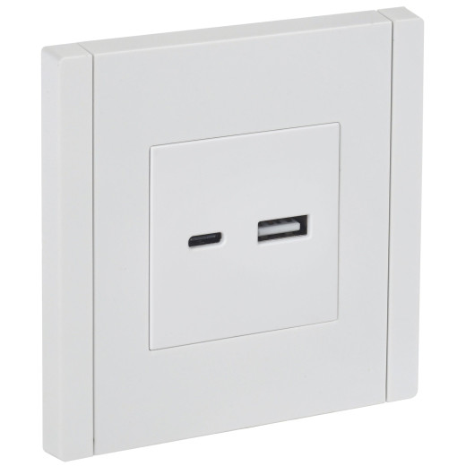 FORTE&PIANO Роз. USB A+C 3,1А FP250 бел. IEK