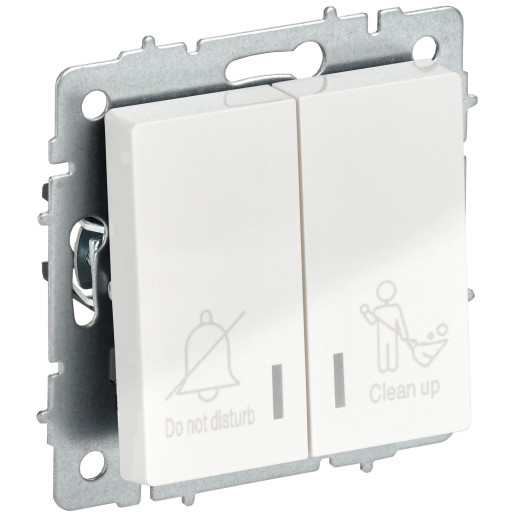 BRITE Выключ. 2-кл. с инд. отел. 10А ВС10-2-9-БрБ бел. IEK