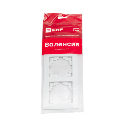 Валенсия рамка 3-местная белая EKF PROxima