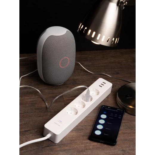 Умный удлинитель c USB Wi-Fi PRO EKF Connect