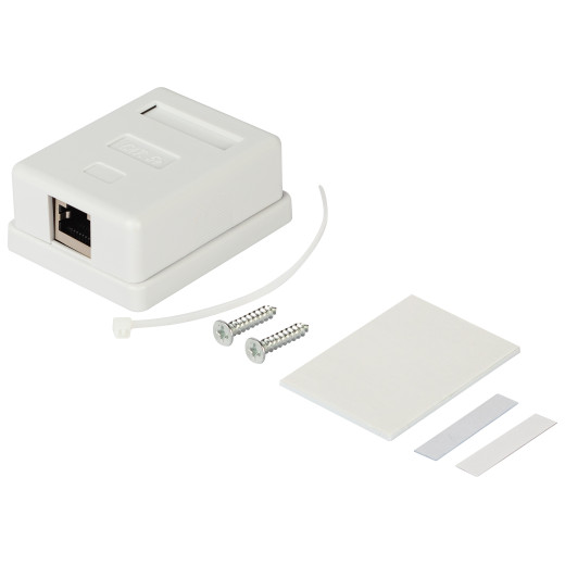 Розетка компьютерная RJ-45 ЭРА RJ01SH категория 5е экранированная 1-порт упаковка 40 шт