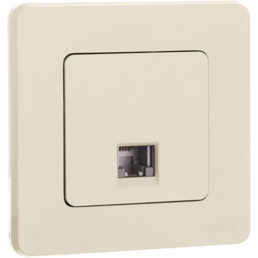 Розетка телефонная RJ11 - Legrand/Daccord Inspiria - слоновая кость